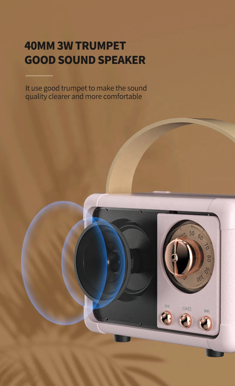 2022 New Design black High Quality Smart Patented Private 3W Powerful blue tooth Wireless Speaker