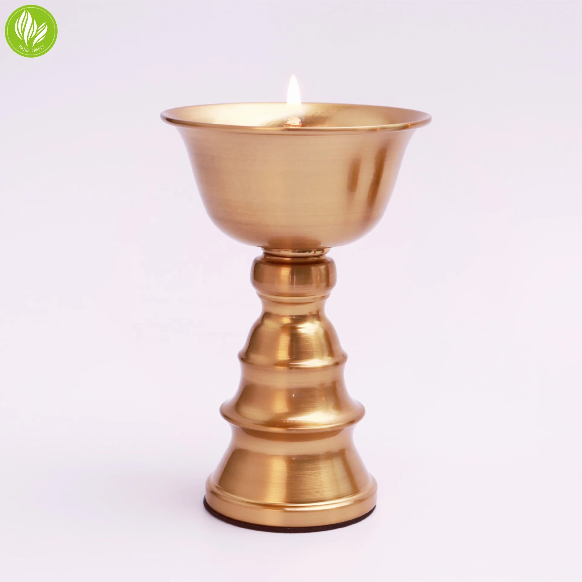 Copper Butter Lamp Holder Ghee Lamp Holder Copper Buddha Oil Lamp Buddhist Crafts Ornaments