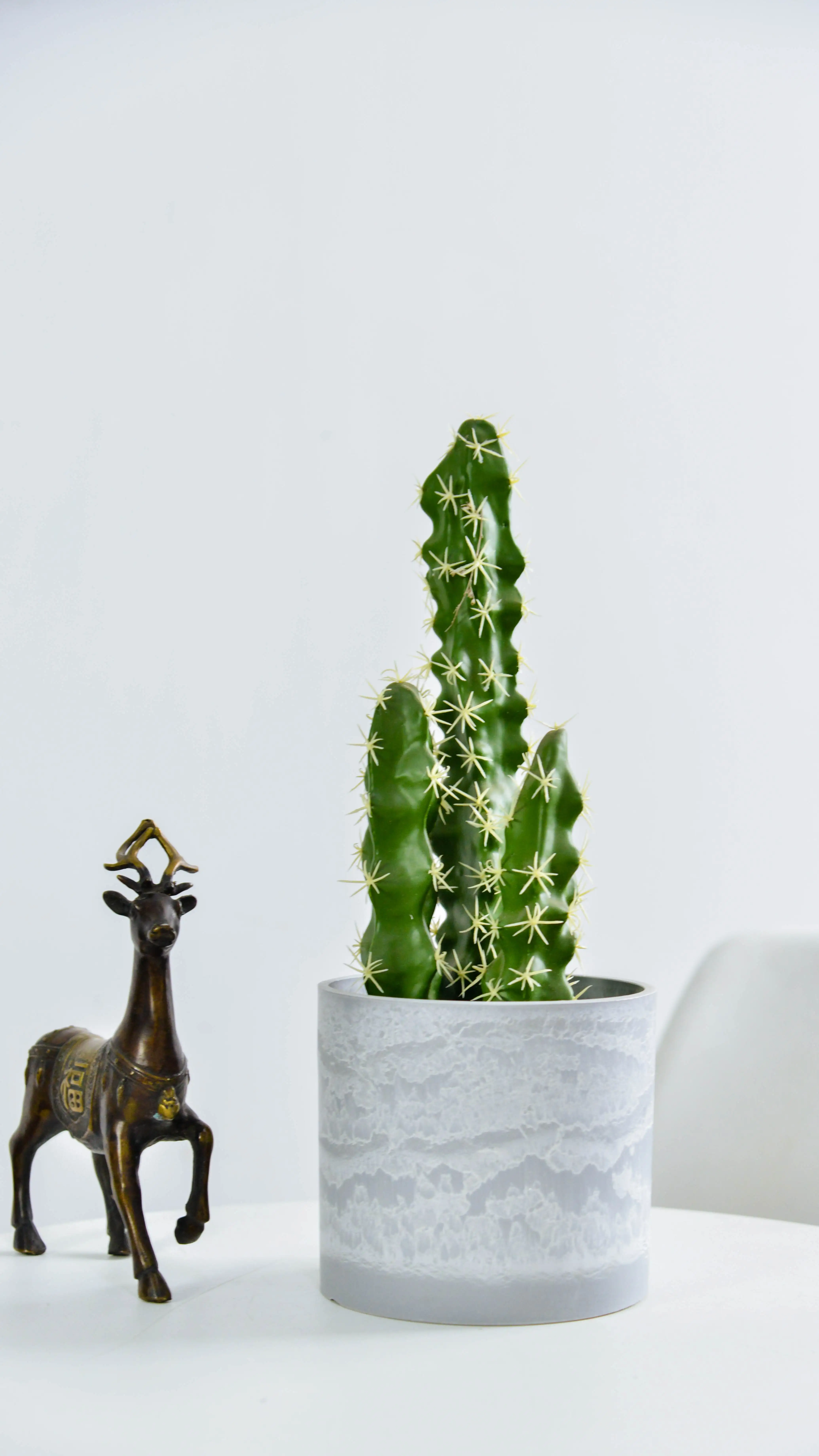 Greenship elegant luxury cylinder planter smart plants container flower pots