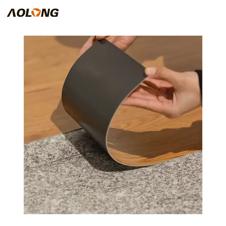 AOLONG Golden Fire Retardant Flooring Carpet Puzzle Tiles Black Pvc Floor Sticker PVC Flooring For Sale