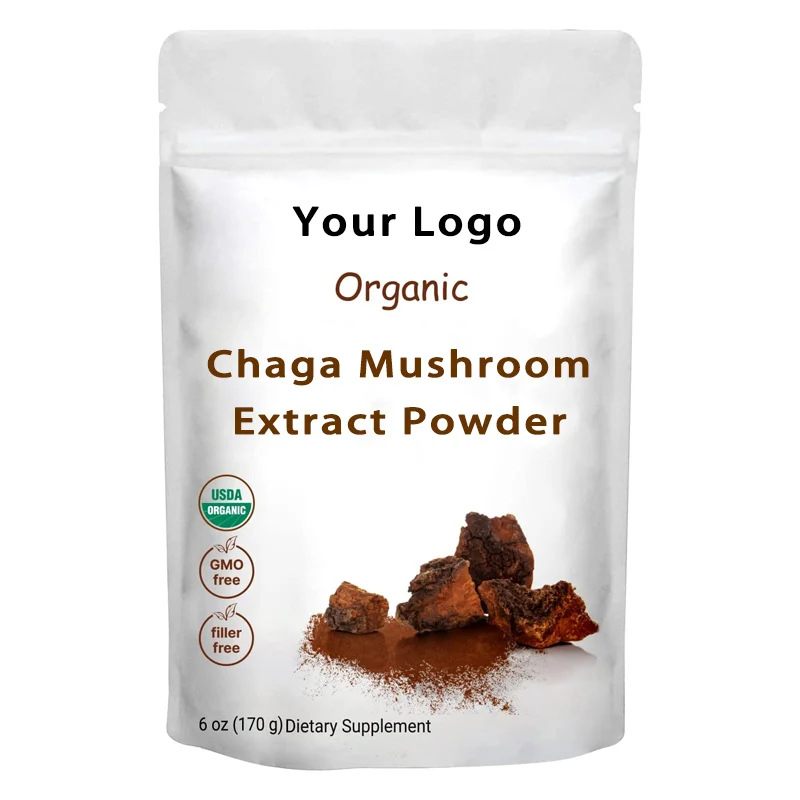 Поставка высококачественного порошка экстракта Chaga из чистого гриба HSB, 30% бета-глюкан