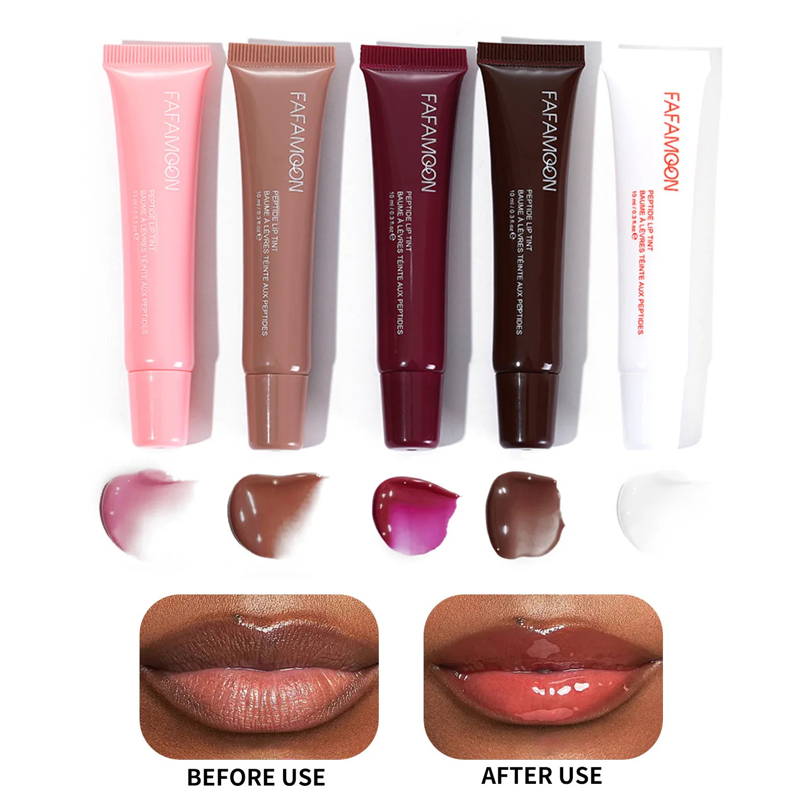 Hose Tube Gloss Lip Mirror Liquid Lip Glaze Plump Waterproof Moisturizing Non-stick Cup Lip Gloss
