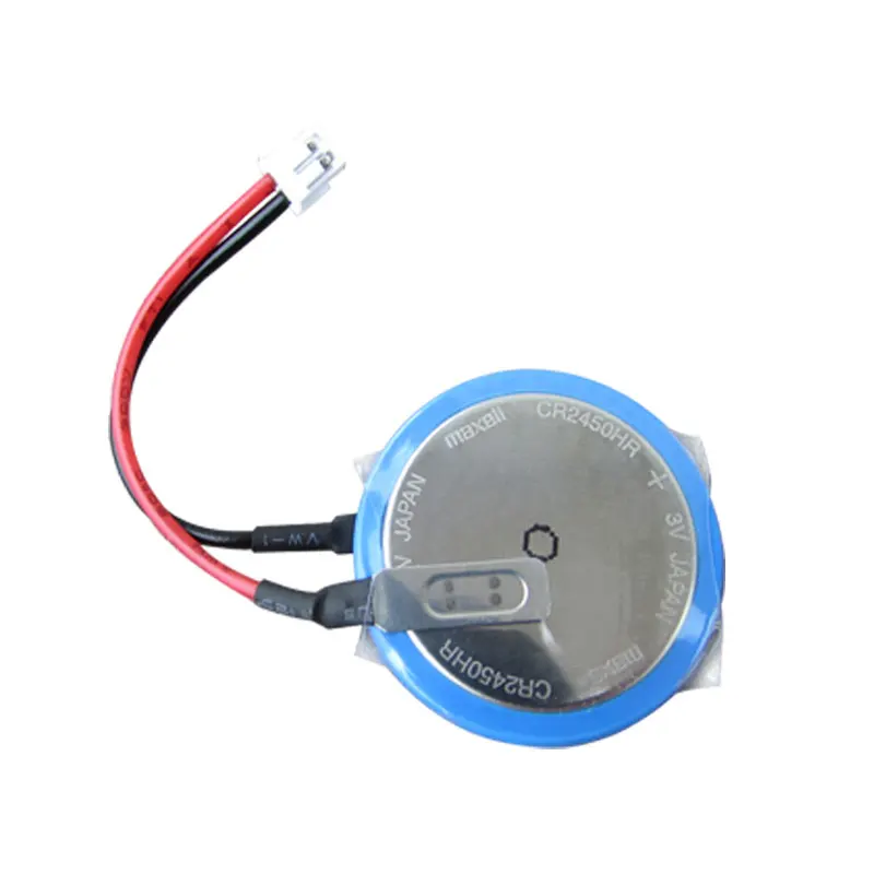 MAXELL CR2450HR Add Lead connector 3V button battery Suitable for Mitsubishi PLC servo FX3U-32BL