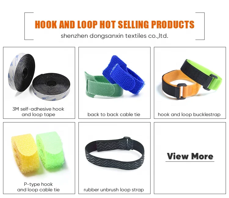 Custom Wholesale Colorful Double Sided Reusable Carry Self Gripping Cinch Straps/ Hook Loop Cable Tie