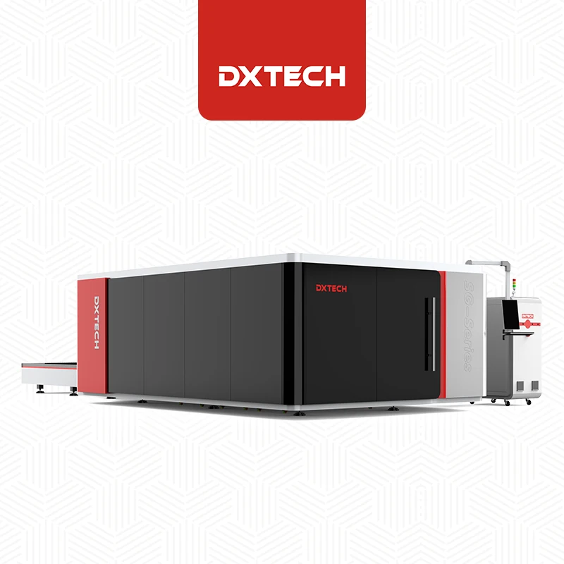 Dxtech Модернизированный 6000 ватт листового металла 20 мм алюминиевая волоконная лазерная машина для резки