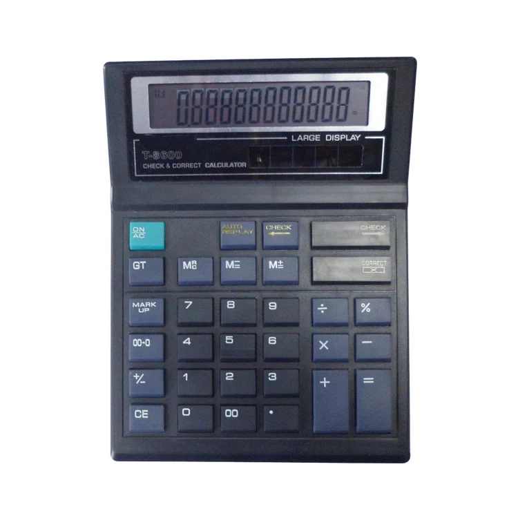 Jumbo Office Supplies Cheap Price Office Desktop Big Size 12 Digit Solar Digital Calculator