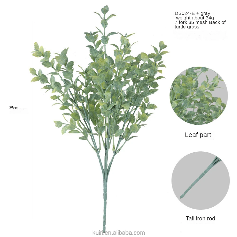 qh164-0125d hot sales simulation fern plants sage plant artificial arrangement green 3d model plastic leaf