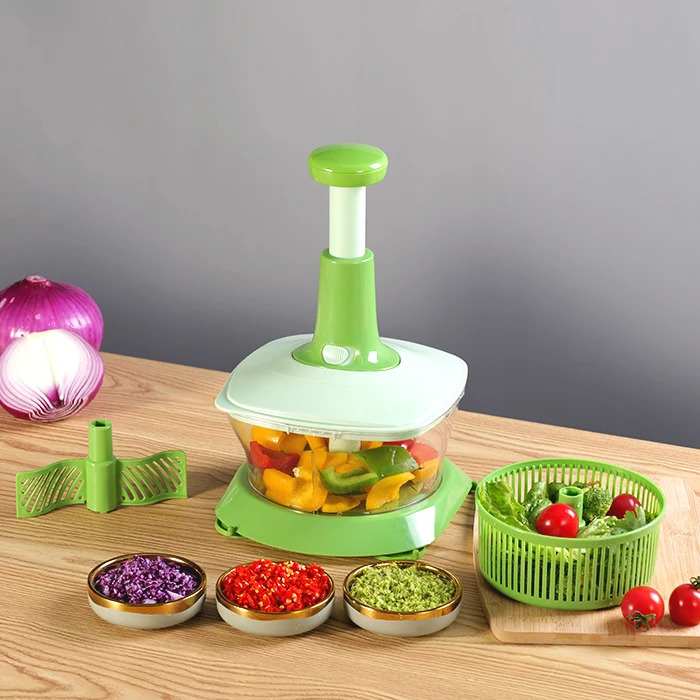 Salad Spinner Quick Dry Design BPA Free Salad Spinner Fruits Vegetable Washer Dryer As seen on TV