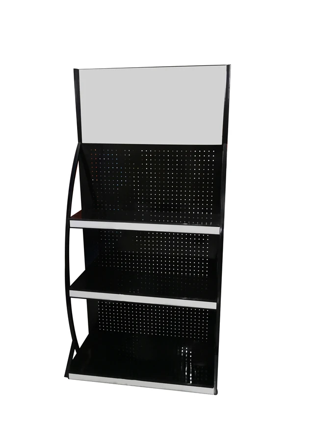  По индивидуальному заказу 3 слоя из уголковой стали pegboard двойная кривизна в вертикальном положении прочное основание двигателя смазочного масла стеллаж для