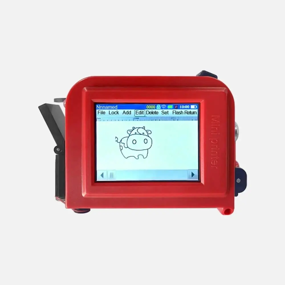 portable mini label pocket printer manual stamping machine bucket cake box printing machine batch coding machine for pet bottle