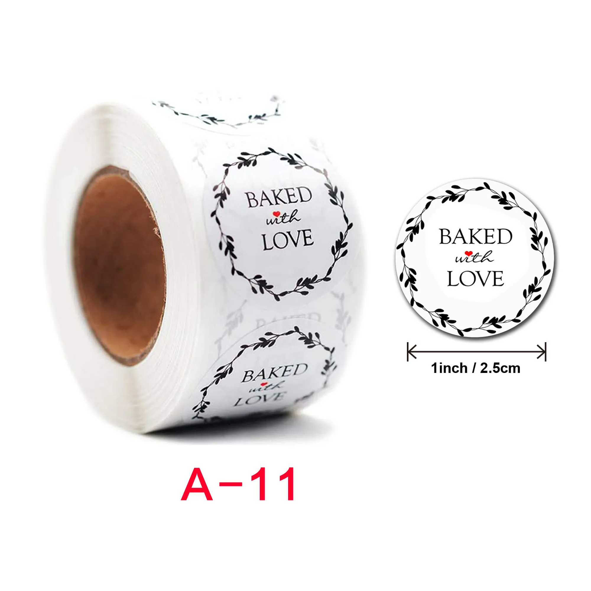 Customized printed roll thank you stickers support small business circular label stickers