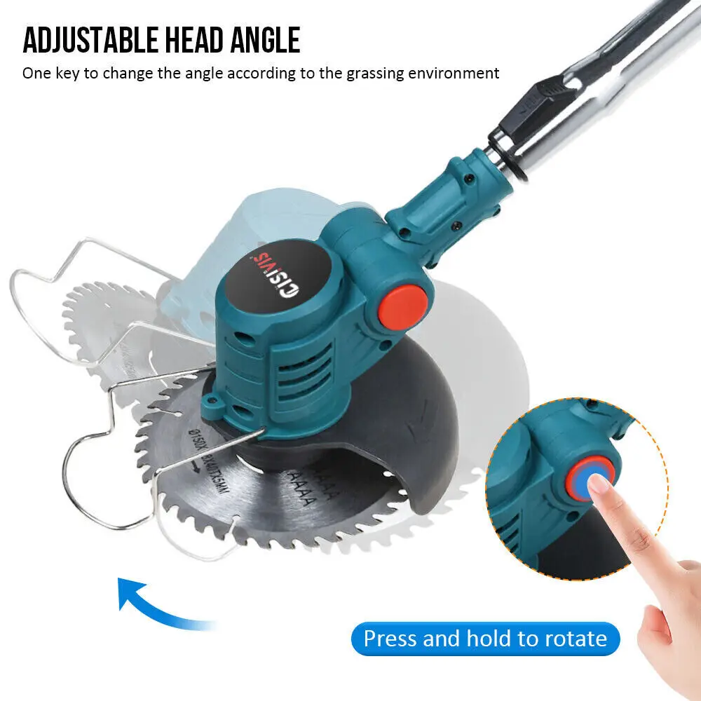 21V Customizable Cordless Electric Lawn Mower 2 Battery Packs Industrial Grade Metal Grass Cutters Steel Blade Mulch OEM ODM