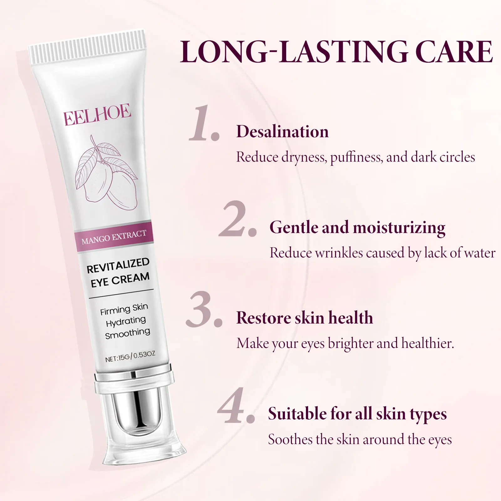 High Quality Natural Lighten Dark Circles Anti Wrinkles Moisturize Nourish Revitalized Eye Cream With Best Quality