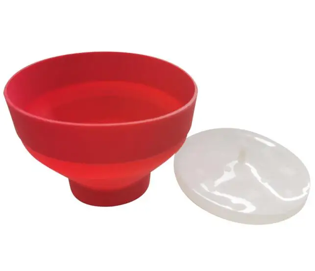 
DIY COLLAPSIBLE BPA FREE BOWL KITCHEN MICROWAVE POPCORN MAKER 