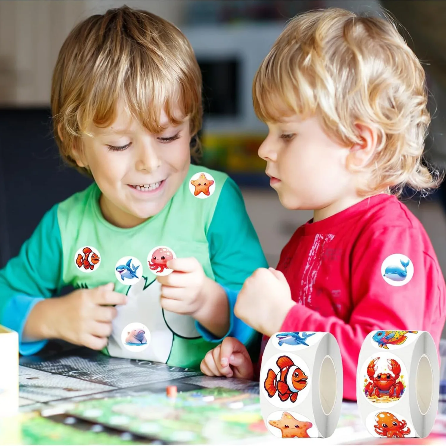 Cute Animal Dinosaur Dolphin Princess Children Stickers Party Favors For Kids children Learning Toys kids Animals Carton Toy
