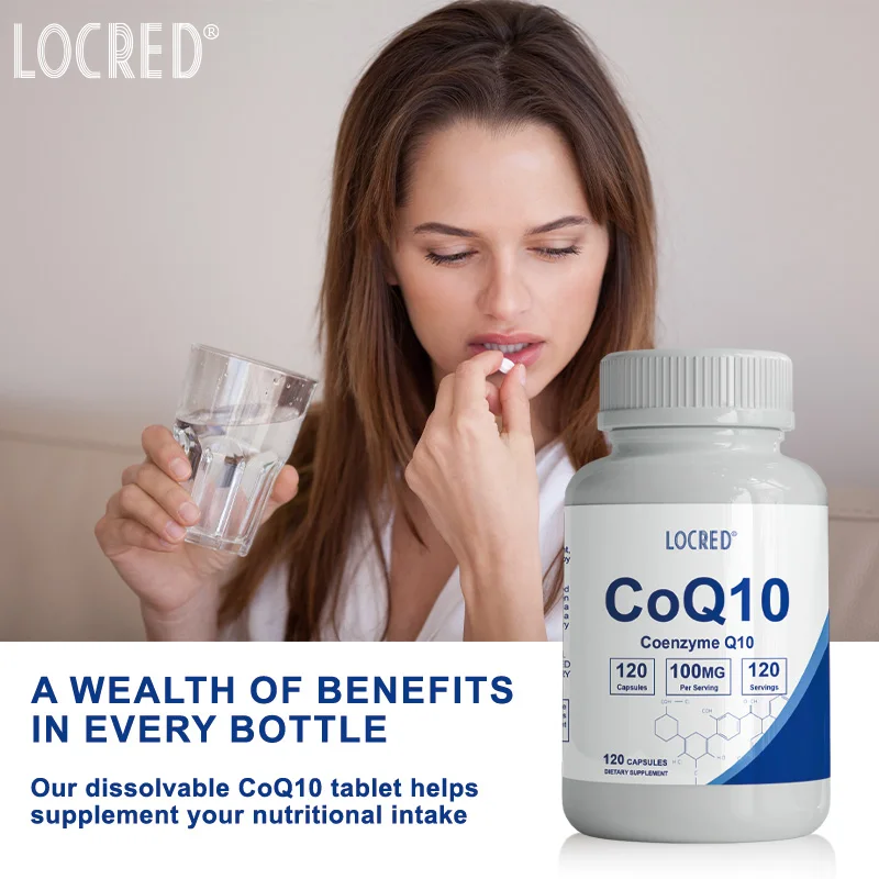 Wholesale OEM OBM Factory CoQ 10 Capsules Unflavored Coenzyme Q10 Dietary Supplement for hard capsule adult