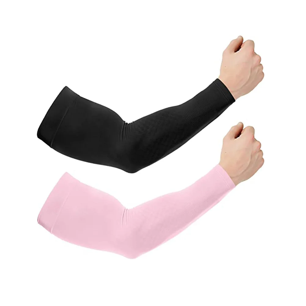 Top Selling Breathable Fabric Ice Silk Summer Polyester Bicycle Arm Customized Sleeves For Men Women Make Skin Fresh