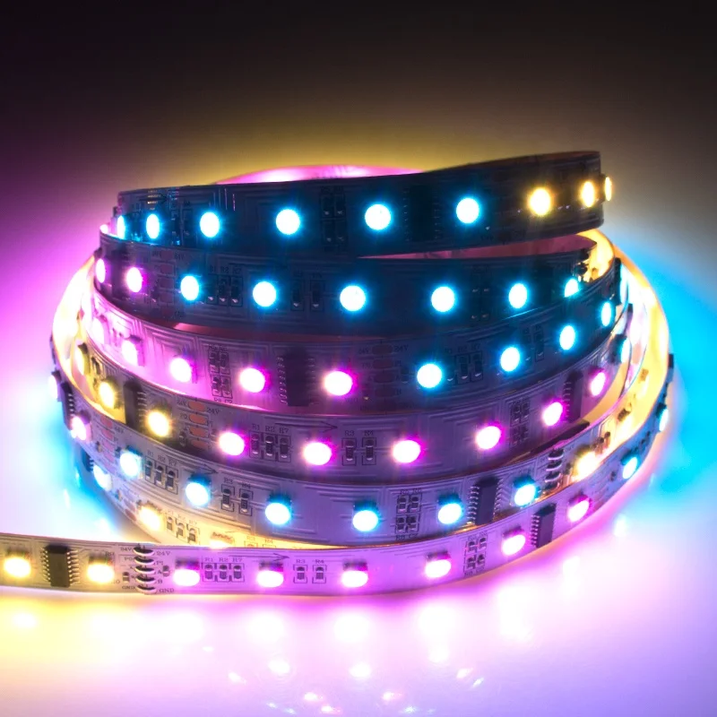 DMX-5050 DC24V RGBW led strip tape 4in1 CRI80 90 95 led strip light RGBW flexible led light strip