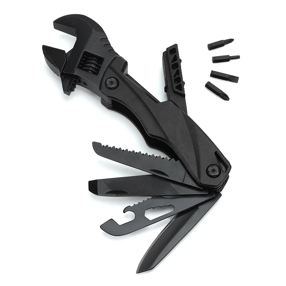 10 In 1 Multi-functional EDC Maintenance Multi Tools Wrench Pliers for Outdoor Camping Survival