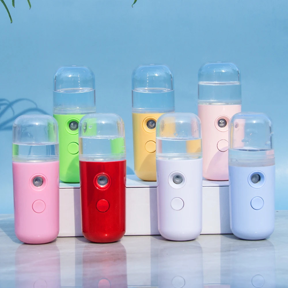 Drop Shipping Mini Private Label Beauty Face Spray Mist Sprayer white fashion OEM wholesale nano spray mist Nano Facial Steamer
