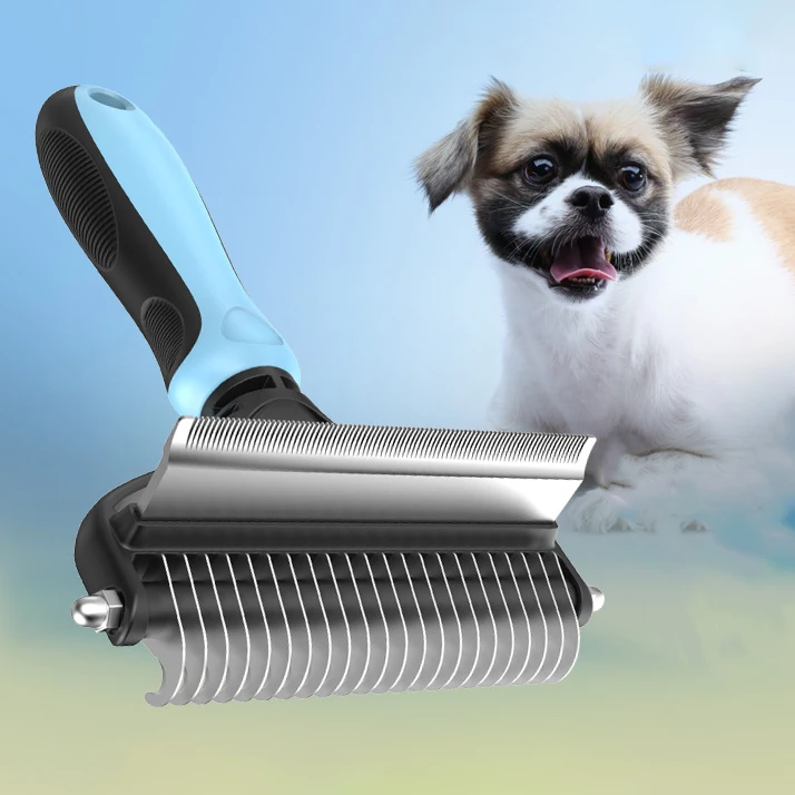 Zmaker 2 в 1 для ухода за питомцем Deshedding инструмент & Dematting подшерсток грабли маты и спутывания кошка собака удаления волос