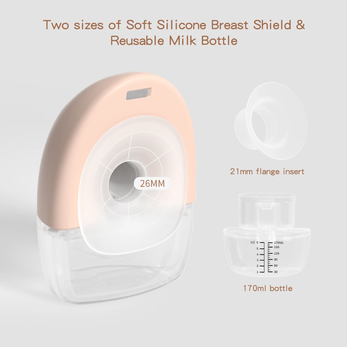 Factory Directly New Design Adjustable Electric Hands Free Breast Milk Pump Wearable Automatic Breast Pump