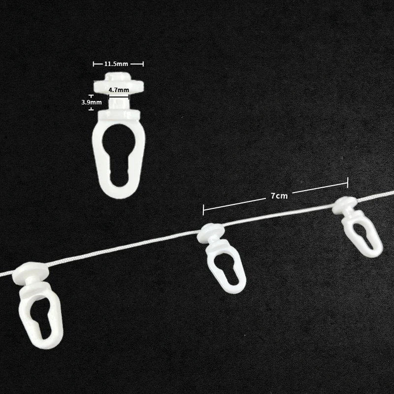 Manufacturers High Quality Curtain Accessories Wave Track Runners Plastic S Fold Curtain Track Runners