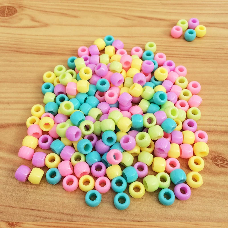 
9*6mm Pastel Pony Beads for DIY Craft Creative Projects 