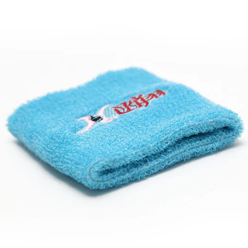 Manufacturer Embroidery Logo Custom Wristband Cotton Sweat Band Sport Terry Towel Wrist Sweatband