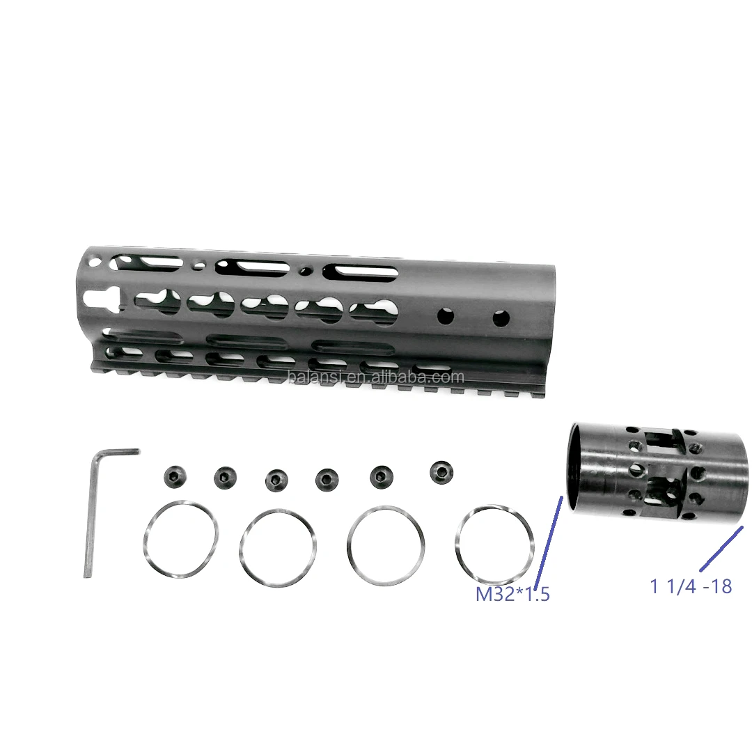 7 inch keymod ar15 tactical .223 5.56 handguard Free Float Slim ar 15 Handguard Quad for M4 M16