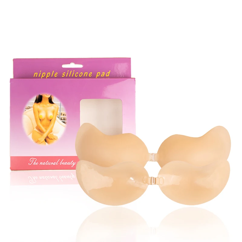Front Closure Seamless Onefeng Silicone Breast Form for Crossdresser Cosplay Falseboobs Mastectomy Prosthesis Pocket Bra