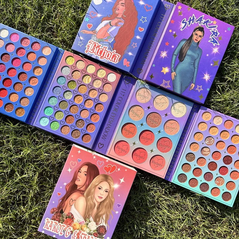 New Arrival Bella Ultramo 117 Colors Karol G Eyeshadow Pallet Shakira High Pigmented Makeup maquillage paleta de sombra Cosmetic