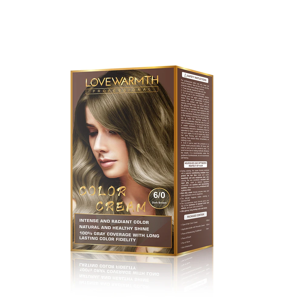 The Wholesale Home Kit For Hair Dye 100ml+100ml Easy dyeing fashion color keratin hair color kit