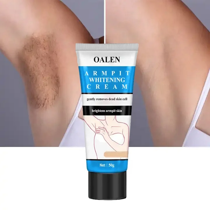 Натуральный крем для удаления волос под мышками и отбеливающий