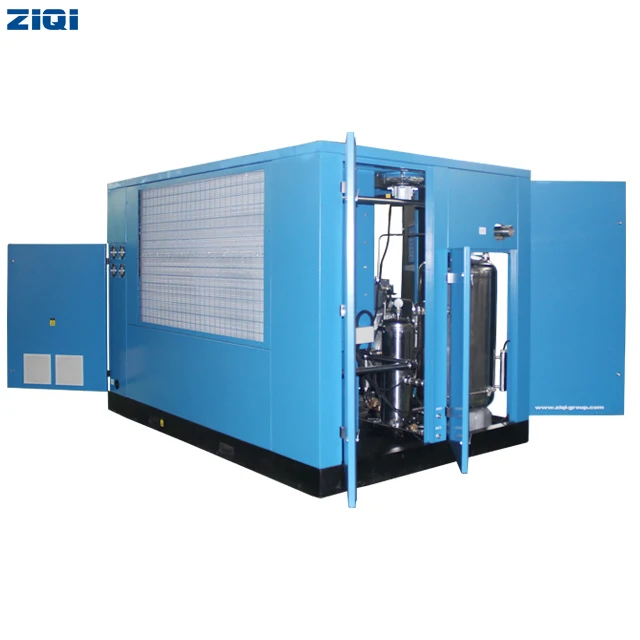 High work efficiency 132kw 7bar 8bar variable frequency water lubricated medical stationary air compressors air cooling machine