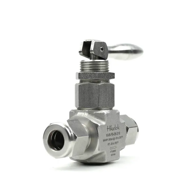 Swagelok Type Hikelok Stainless Steel Low Pressure 1/8 inch 1/2 Straight Angle Toggle Needle Valves/Pin