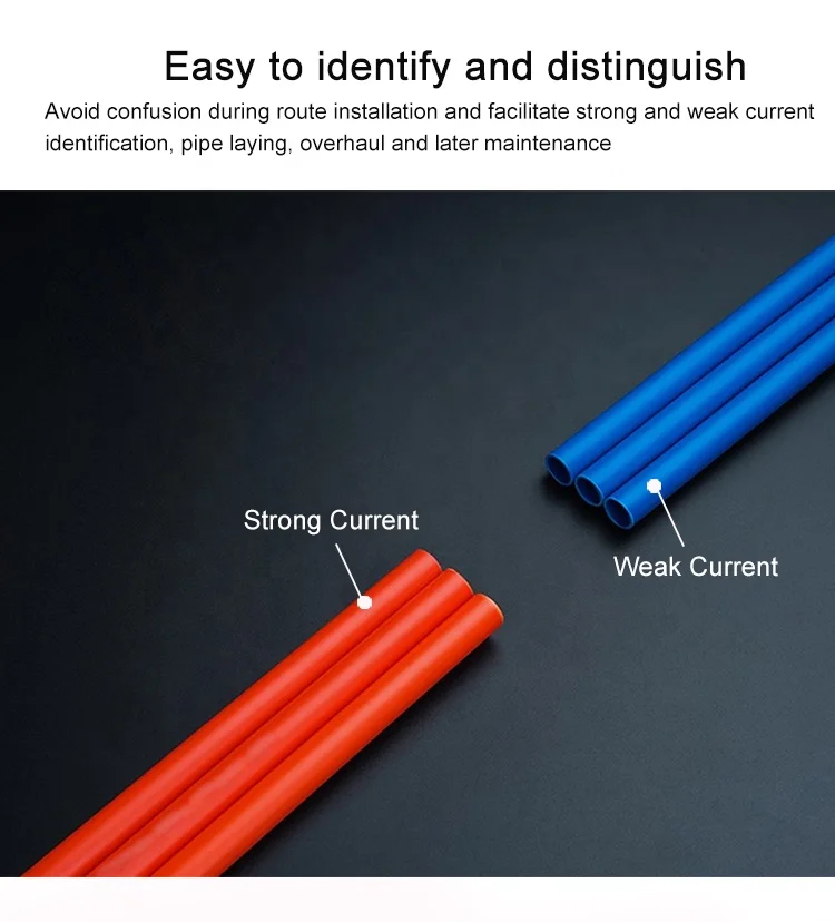 PVC Pipe List Electric Conduit Colored Pipe for Wire Production Pvc Pipe Extrusion