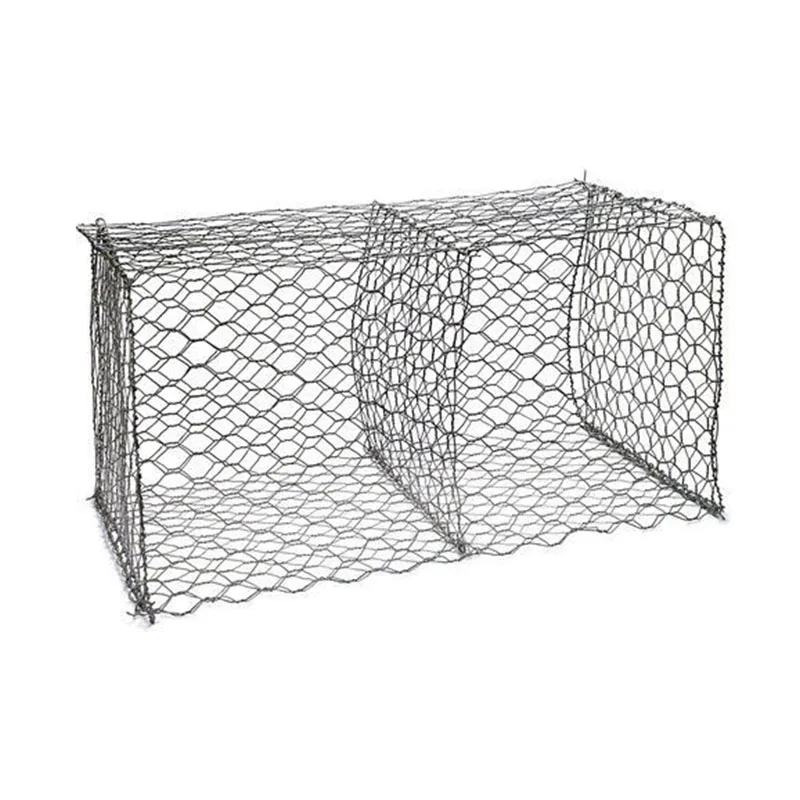 2x1x1m Woven 3.05mm Galvanized Gabion Stone Baskets Box Supplier 80x100mm Hexagonal Gabion Mesh