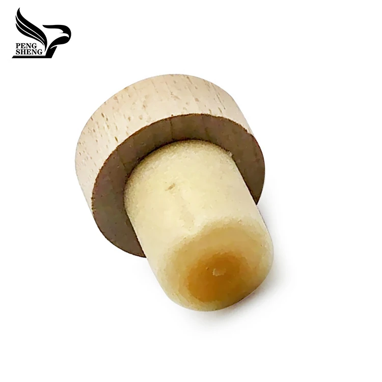 Wood Cap Wine Cork Stoppers Customized T Shape Synthetic Cork Stopper Liquor Glass Bottle Lid Corks Top Bottles SGS Wooden