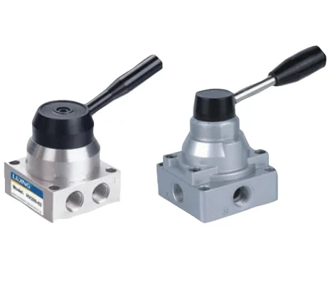HV Series Pneumatic Manual Two-position Four-way Hand Switching Valve
