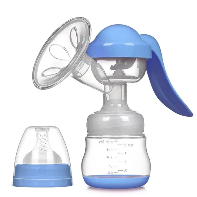 Wholesale Food Grade Silicone Breastfeeding Pump Manual Breast Pump