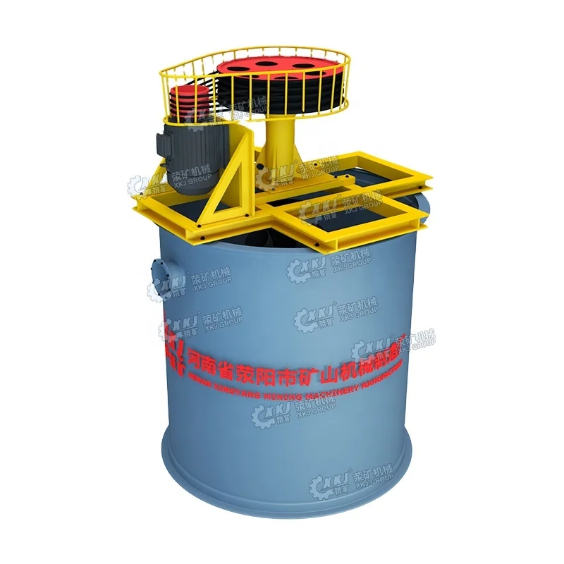 High Efficiency Mineral Mixing Agitation Barrel Gold Rock Tailing Leaching Process Plant Mixing Agitation Tank With Agitator