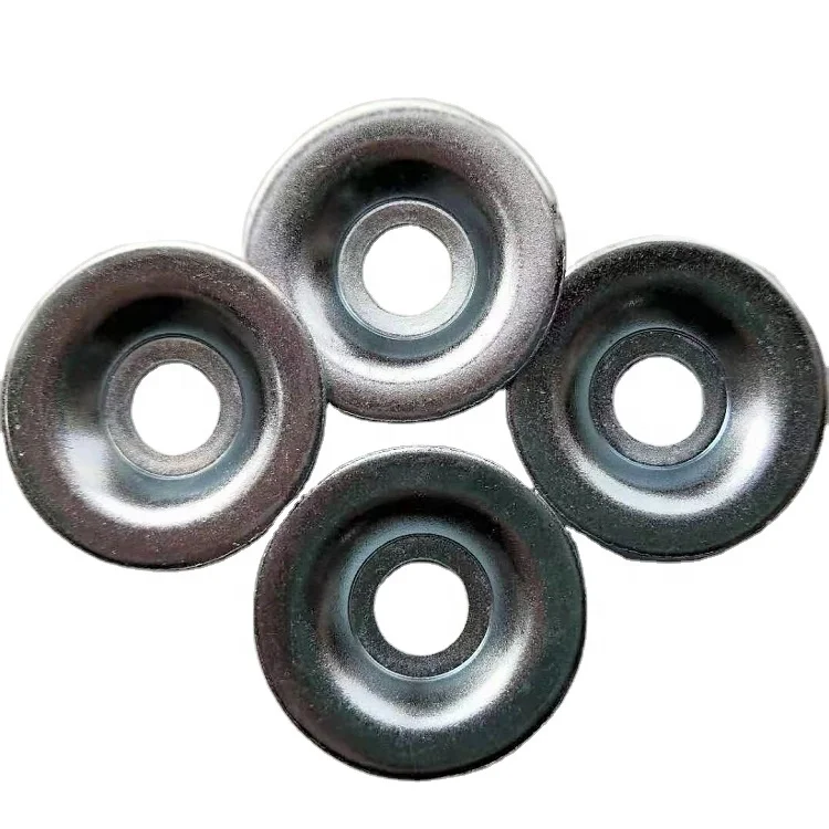 High quality metal stamping flat cup bowl washer for foot plate