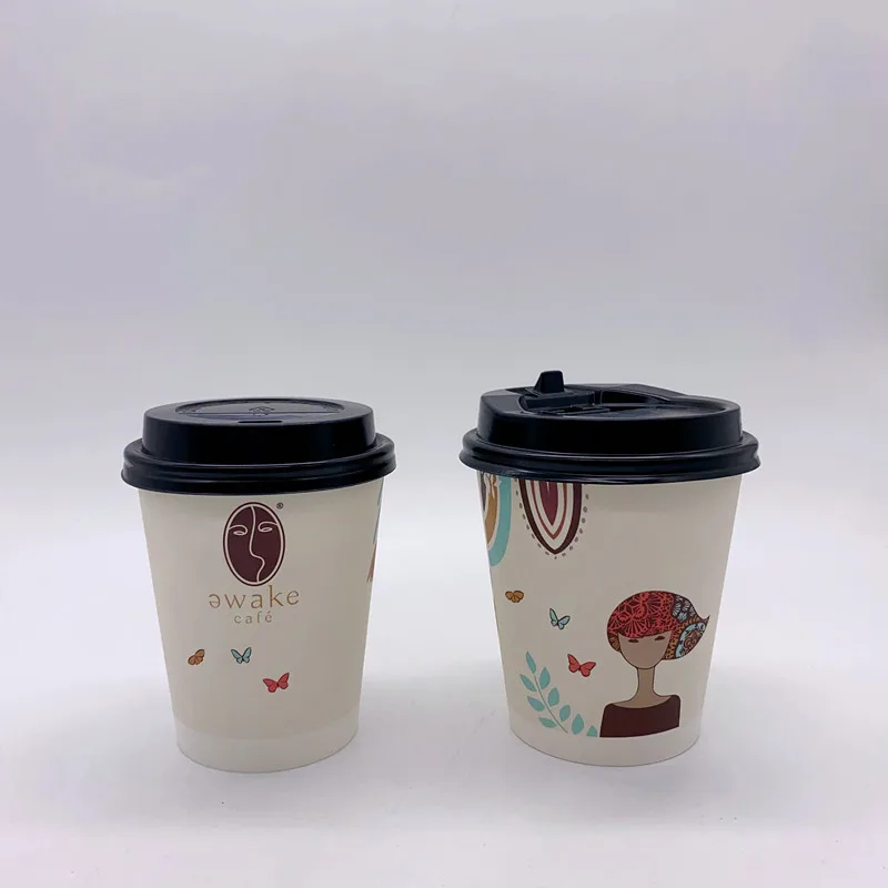 Wholesale custom printed disposable 12oz 16oz paper cup single wall paper cup