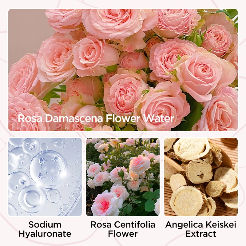 VC Face Toner Spray Sulfate-free Moisturizing & Smoothing and Shea Butter & Sodium Hyaluronate Rose Water Facial Toner Bulk