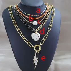 Fashion cyberpunk style combination necklace, hiphop master jewelry