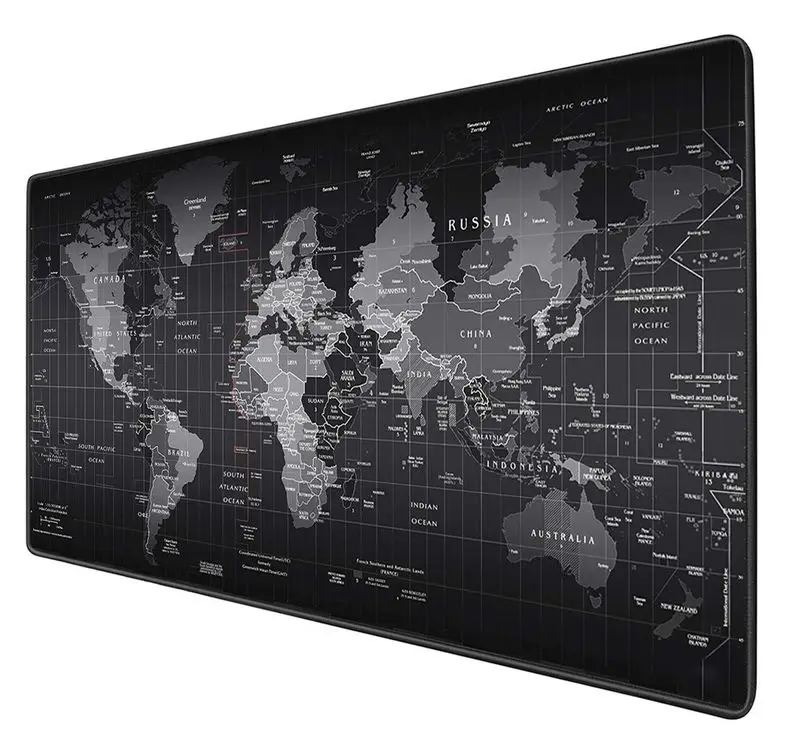 OEM Gaming Computer Mouse Pad Large World Map Mouse Mat Big Desk Mat world map printed mouse pad
