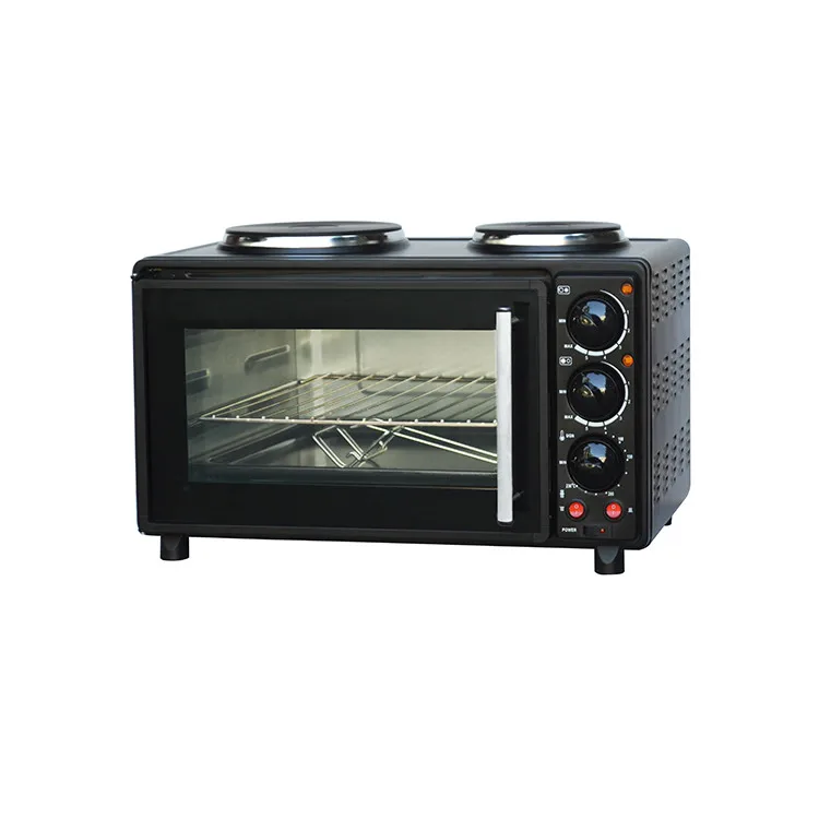 
Toaster oven Electric oven CE GS double glass door oven with hot plate 