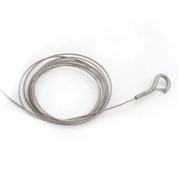 C-Pin snap hook wire rope wires assembly assemblies galvanized steel wire cable with seal ending details
