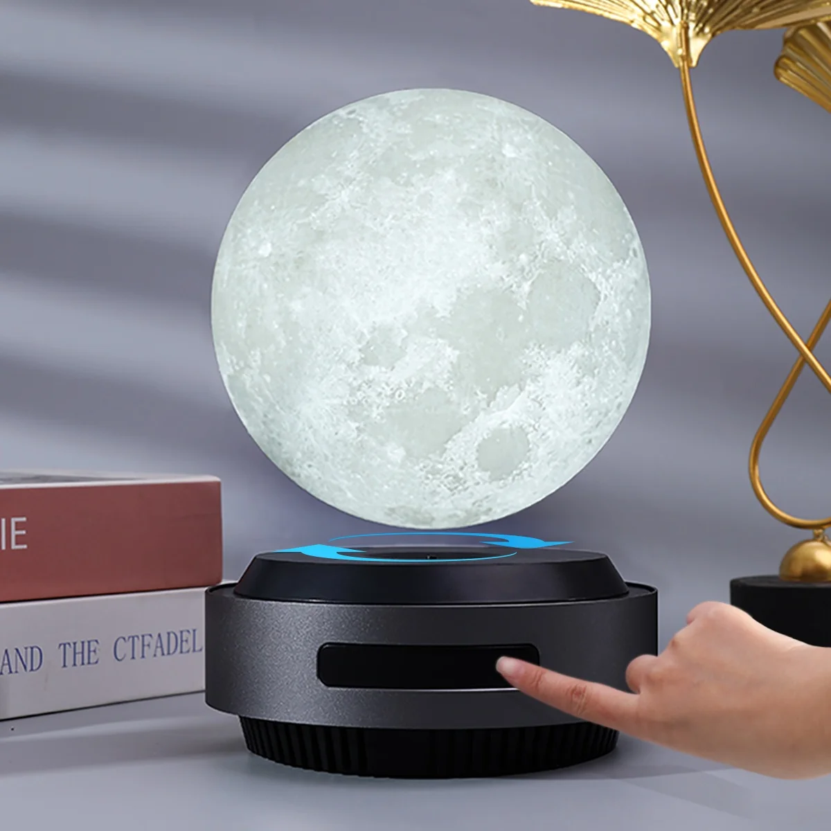 Новое изобретение, автоматический подъем, 3D левитирующая Лунная лампа, плавающие светодиодные ночники, лампы для детей, друзей, любовников, подарки на день рождения